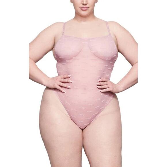 SKIMS After Hours Cami Bodysuit  Rose Clay NWT Size 4X - Picture 1 of 8